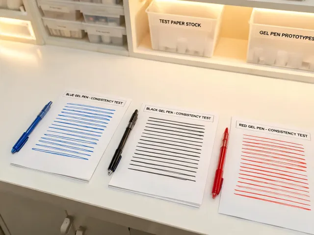 Paper Mate ink color testing