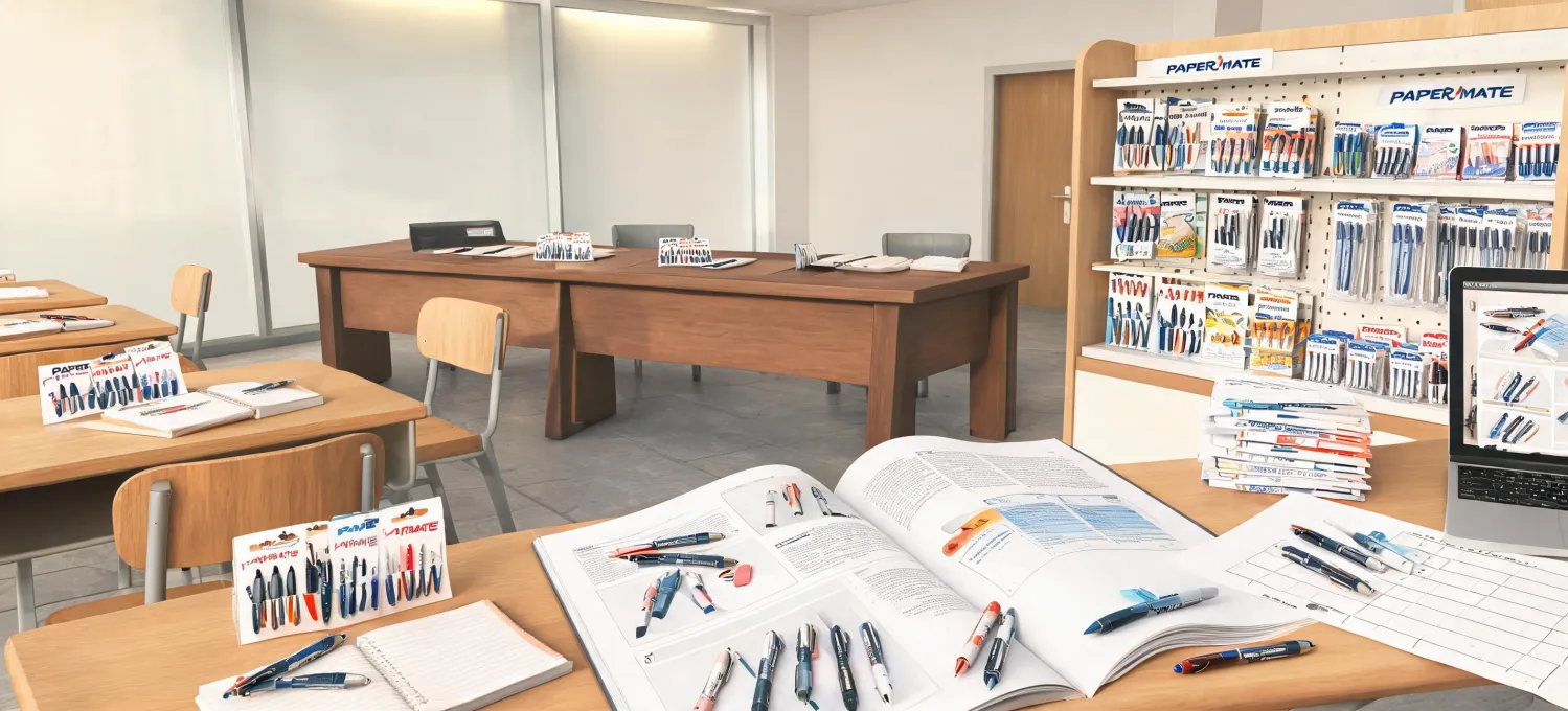 Paper Mate supplies across schools and offices